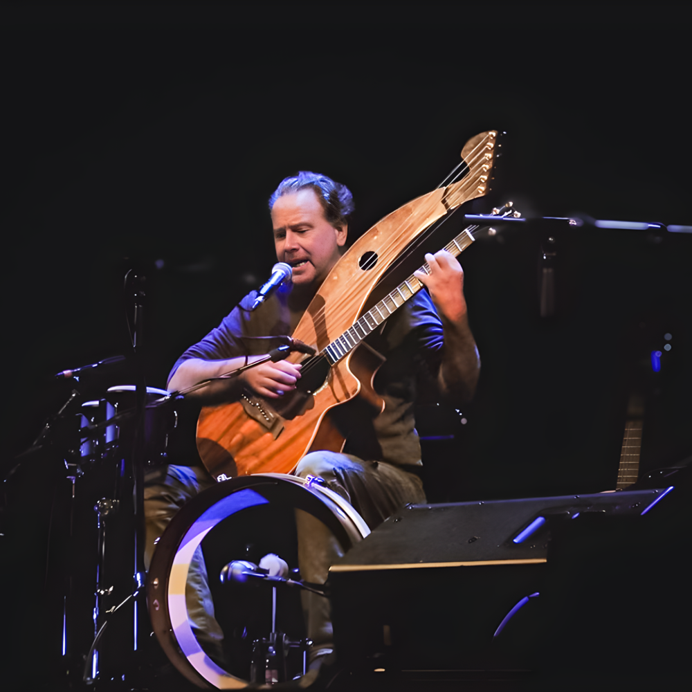 Brian Gore With Harp Guitar Credit Shae Code